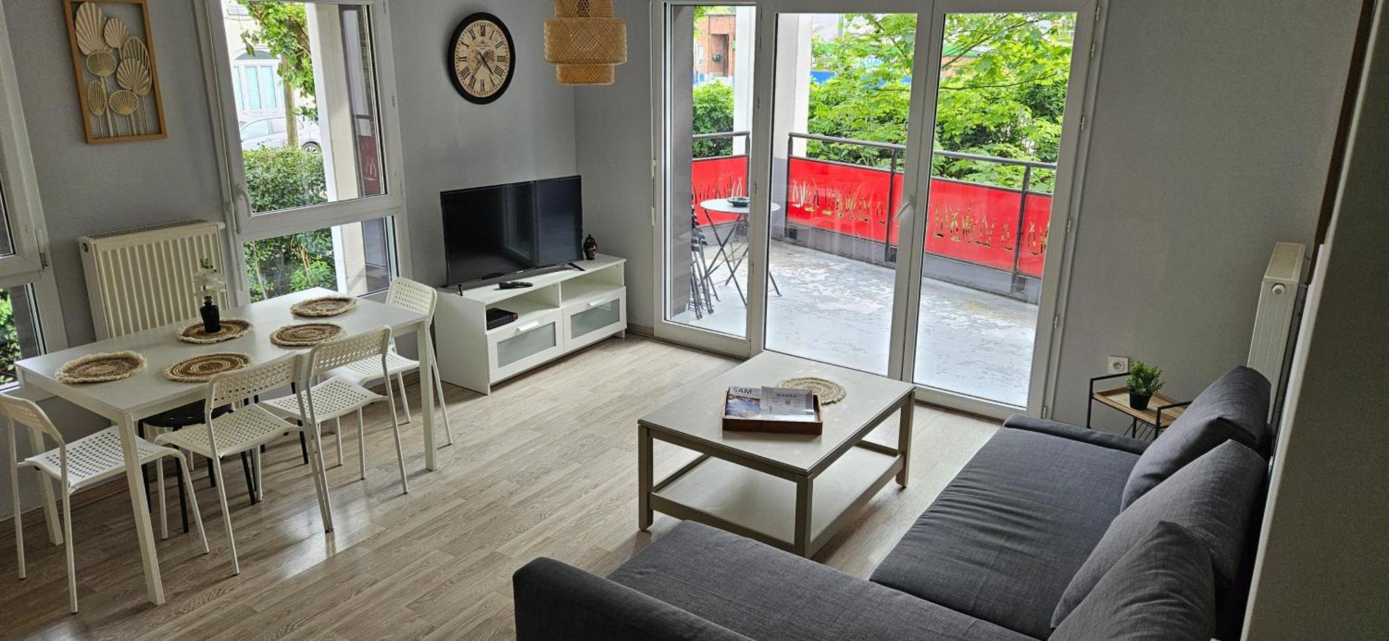 Appartement 2 Chambres Avec Terrasse Et Garage Saint-Andre-lez-Lille Buitenkant foto